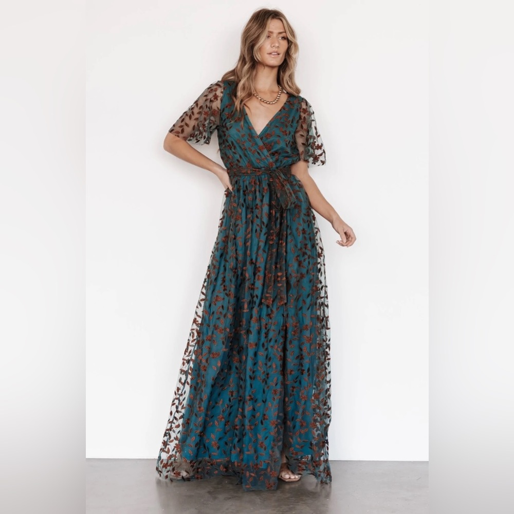 Baltic Born Marseille Embossed Maxi Dress